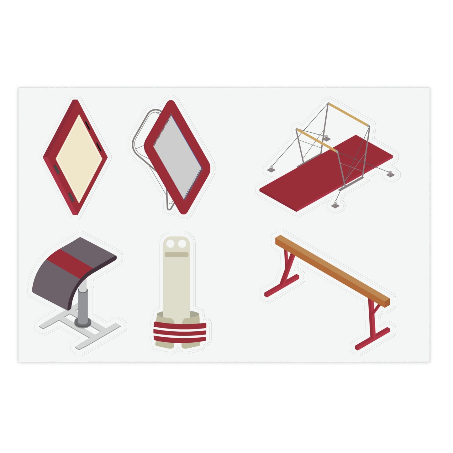 Women's Gymnastics Stickers