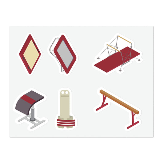 Women's Gymnastics Stickers
