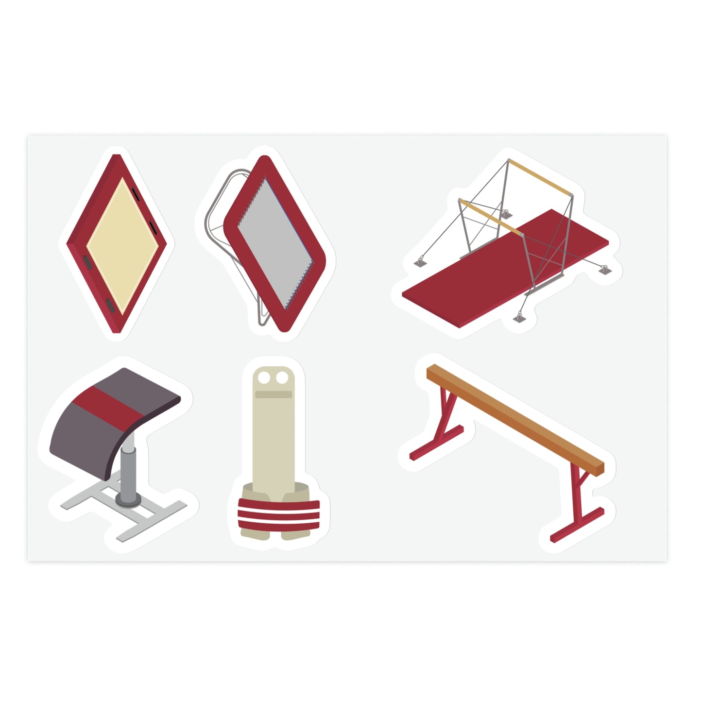 Women's Gymnastics Stickers