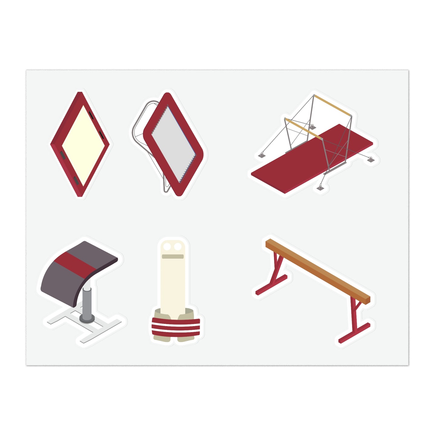 Women's Gymnastics Stickers